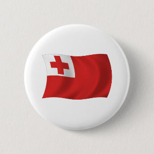 Bóton Redondo 5.08cm Botão da Bandeira de Tonga