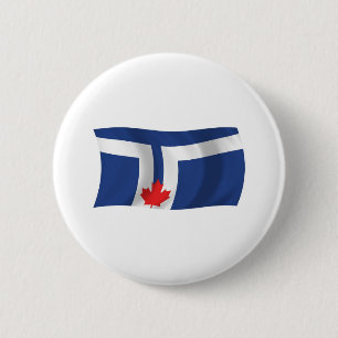 Bóton Redondo 5.08cm Botão da Bandeira de Toronto