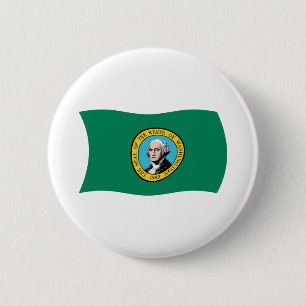 Bóton Redondo 5.08cm Botão da Bandeira de Washington