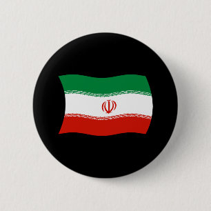 Bóton Redondo 5.08cm Botão da Bandeira do Irã
