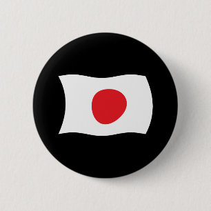 Bóton Redondo 5.08cm Botão da Bandeira do Japão