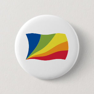 Bóton Redondo 5.08cm Botão da Bandeira do Lìngua Franca Nova