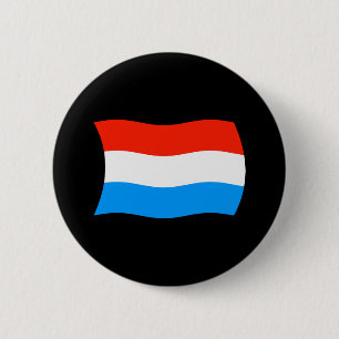Bóton Redondo 5.08cm Botão da bandeira do Luxemburgo