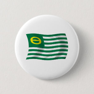 Bóton Redondo 5.08cm Botão da Bandeira do Movimento Ecológico