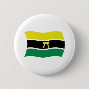 Bóton Redondo 5.08cm Botão da Bandeira do Povo Ashanti