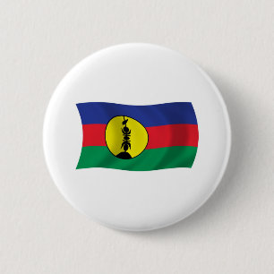 Bóton Redondo 5.08cm Botão da Bandeira do Povo Kanak