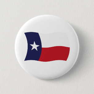 Bóton Redondo 5.08cm Botão da Bandeira do Texas