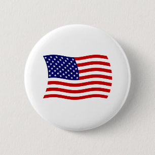 Bóton Redondo 5.08cm Botão da Bandeira dos Estados Unidos da América