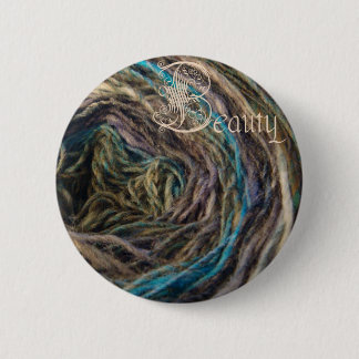 Bóton Redondo 5.08cm botão da beleza, Noro azul