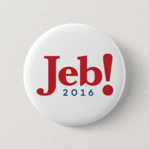 Bóton Redondo 5.08cm Botão da campanha de Jeb Bush 2016 - 2,25" redond