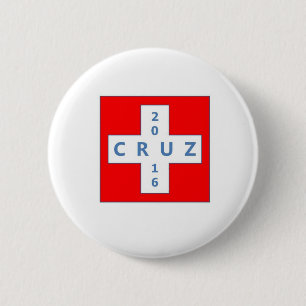 Bóton Redondo 5.08cm Botão da campanha presidencial de Ted Cruz 2016