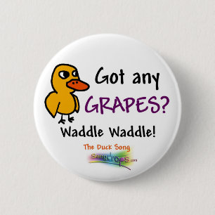 Bóton Redondo 5.08cm Botão da canção do pato