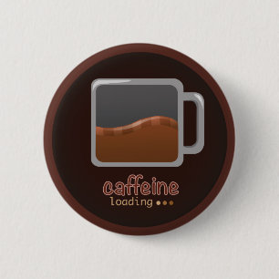 Bóton Redondo 5.08cm Botão da carga da cafeína