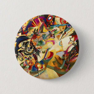Bóton Redondo 5.08cm Botão da composição VII de Kandinsky