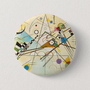 Bóton Redondo 5.08cm Botão da composição VIII de Kandinsky
