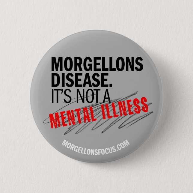 Bóton Redondo 5.08cm Botão da consciência - cinza (Frente)