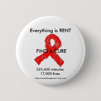 Bóton Redondo 5.08cm Botão da consciência do AIDS