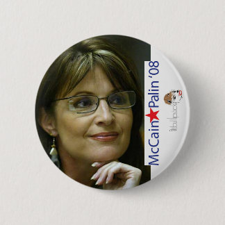 Bóton Redondo 5.08cm Botão da eleição de McCain Palin