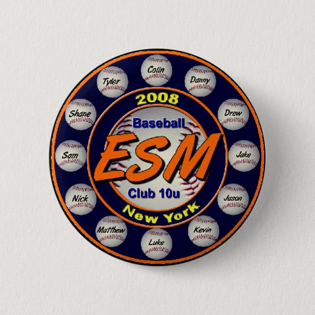 Bóton Redondo 5.08cm Botão da equipe de ESMBC (Frente)