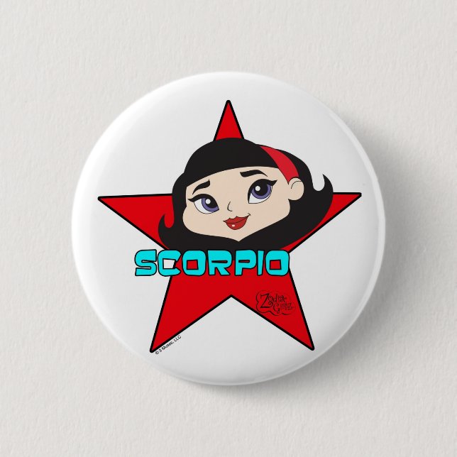 Bóton Redondo 5.08cm Botão da Escorpião (Frente)