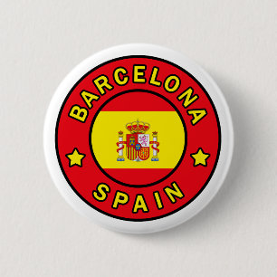 Bóton Redondo 5.08cm Botão da espanha de Barcelona