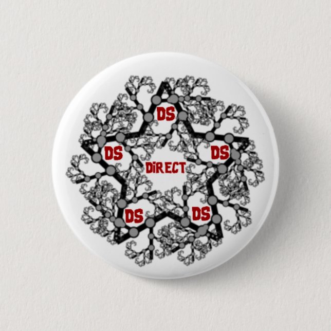 Bóton Redondo 5.08cm Botão da estrela do DS (Frente)