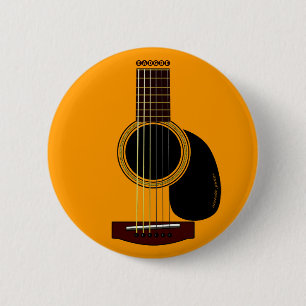 Bóton Redondo 5.08cm botão da guitarra acústica