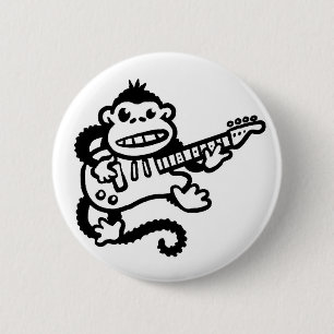 Bóton Redondo 5.08cm Botão da guitarra do macaco