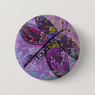 Bóton Redondo 5.08cm Botão da libélula