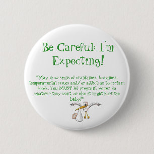 Bóton Redondo 5.08cm Botão da mãe expectante