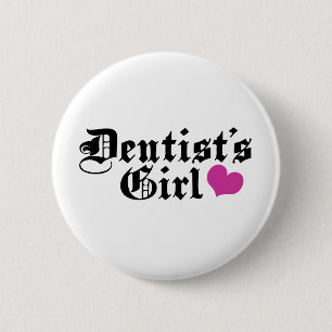 Bóton Redondo 5.08cm Botão da menina do dentista