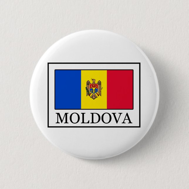 Bóton Redondo 5.08cm botão da Moldávia (Frente)
