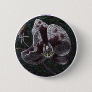 Bóton Redondo 5.08cm Botão da orquídea