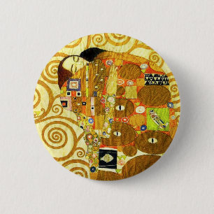 Bóton Redondo 5.08cm Botão da realização de Gustavo Klimt
