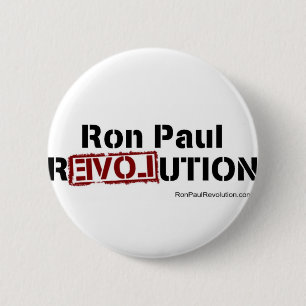 Bóton Redondo 5.08cm Botão da revolução de Ron Paul