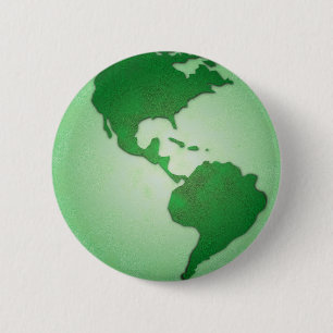 Bóton Redondo 5.08cm Botão da terra verde