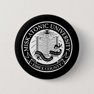 Bóton Redondo 5.08cm Botão da universidade de Miskatonic