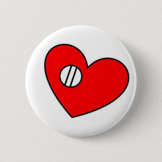 Bóton Redondo 5.08cm Botão da válvula de coração