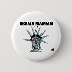 Bóton Redondo 5.08cm Botão das mamães de Obama