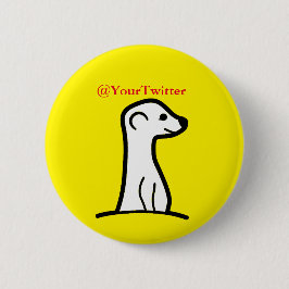 Bóton Redondo 5.08cm botão de 2,5 polegadas com logotipo de MeerKat