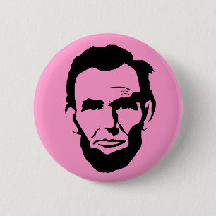 Bóton Redondo 5.08cm Botão de Abraham Lincoln