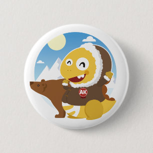 Bóton Redondo 5.08cm Botão de Alaska VIPKID