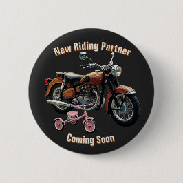 Bóton Redondo 5.08cm Botão de anúncio do bebê