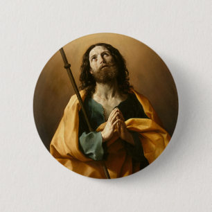 Bóton Redondo 5.08cm Botão de arte "Santo James"