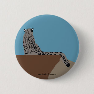 Bóton Redondo 5.08cm Botão de assento do leopardo