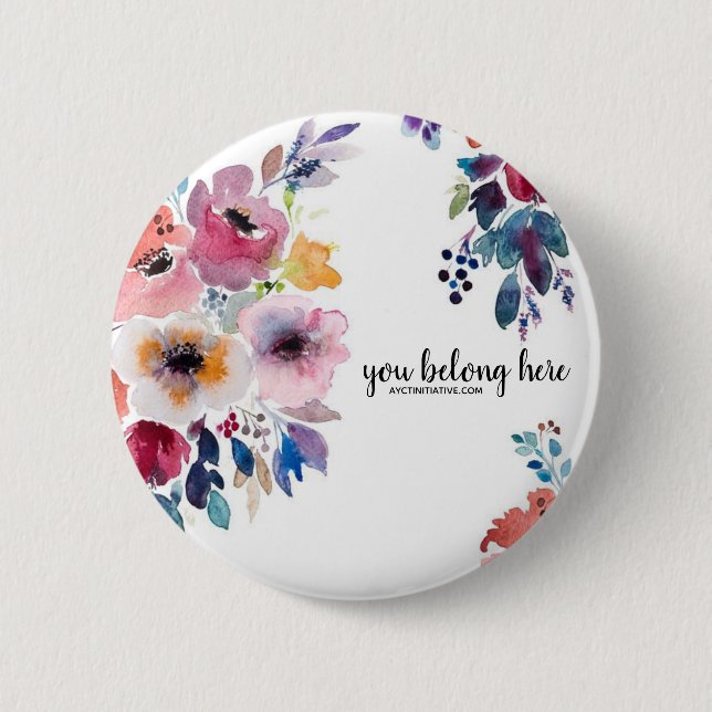 Bóton Redondo 5.08cm Botão de AYCT (Frente)