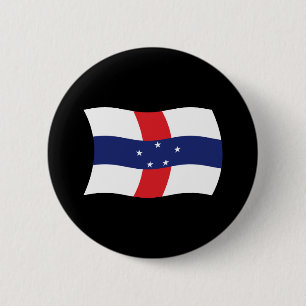 Bóton Redondo 5.08cm Botão de Bandeira das Antilhas Holandesas