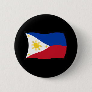 Bóton Redondo 5.08cm Botão de bandeira das Filipinas