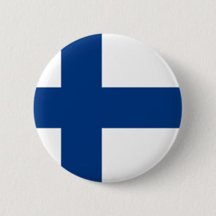 Bóton Redondo 5.08cm Botão de bandeira finlandês