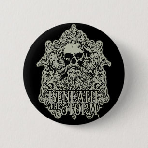 Bóton Redondo 5.08cm Botão de Beardman